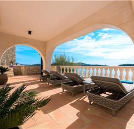Luxury 5 Bedroom Villa with Heated Pool, Jacuzzi, Steam Room and Sea Views in Lozica near Dubrovnik, Sleeps 10